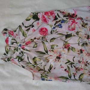 Floral Pastel Pink Blouse